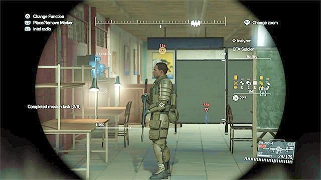 Miejsce pobytu handlarza bronią - jest on na pierwszym piętrze głównego budynku lotniska - Pozostałe opcjonalne cele w misji The War Economy | Misja 21 - The War Economy - Metal Gear Solid V: The Phantom Pain - poradnik do gry