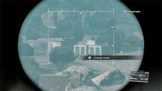 Skorzystaj z lornetki żeby odnaleźć wioskę - Ustalenie miejsca przetrzymywania Kazuhiry Millera | Misja 1 - Phantom Limbs - Metal Gear Solid V: The Phantom Pain - poradnik do gry