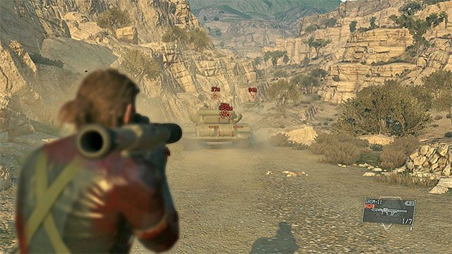 Czołgi ostrzeliwuj z bezpiecznego miejsca - Typy wrogich maszyn | Bezpośrednie konfrontacje z oddziałami wroga - Metal Gear Solid V: The Phantom Pain - poradnik do gry