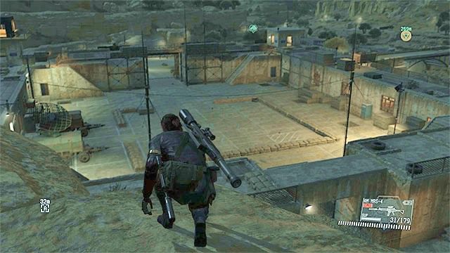 Możesz zeskoczyć na górne mury - Uratowanie Malaka | Misja 10 - Angel With Broken Wings | Solucja MGS V - Metal Gear Solid V: The Phantom Pain - poradnik do gry