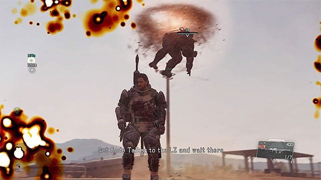 Pokonanych wrogów możesz fultonować lub nie ryzykować i pozostawać na dachu - Misja 42 - [Extreme] Metallic Archaea | Misja 42 | Solucja Metal Gear Solid V - Metal Gear Solid V: The Phantom Pain - poradnik do gry