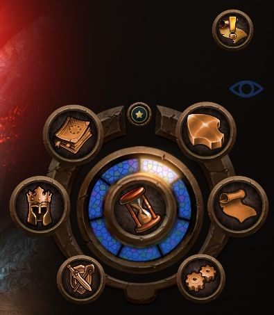 W prawym dolnym rogu ekranu znajduje się menu kontekstowe, zawierające wszystkie najważniejsze funkcje - Mapa świata | Interface w Might & Magic Heroes VII - Might & Magic: Heroes VII - poradnik do gry