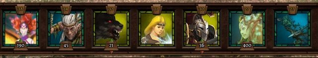 Na samym dole znajduje się pasek z ikonami oddziałów - Bitwa | Interface w Might & Magic Heroes VII - Might & Magic: Heroes VII - poradnik do gry