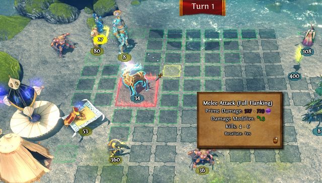 Korzystaj z możliwości flankowania tak często jak jest to możliwe. - Bitwy w polu | Bitwy w Might & Magic Heroes VII - Might & Magic: Heroes VII - poradnik do gry