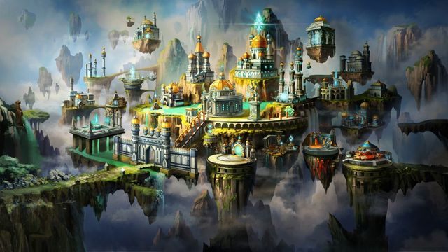 W pełni rozwinięte miasto Akademii. - Akademia - Rozwój miasta | Akademia w Might & Magic Heroes VII - Might & Magic: Heroes VII - poradnik do gry