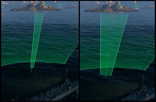 Rozważnie korzystaj z dwóch trybów strzelania torpedami. Każdy sprawdzi się w innych sytuacjach. - Celowanie i strzelanie w World of Warships | Mechanika gry - World of Warships - poradnik do gry
