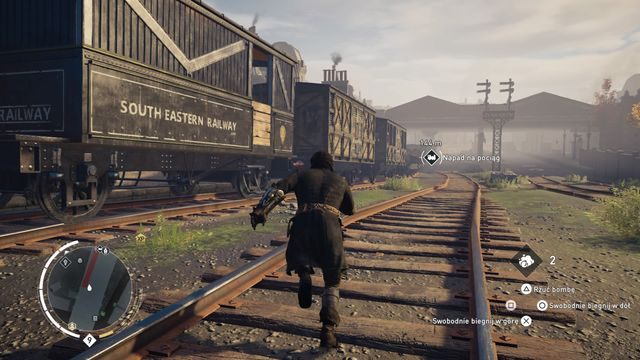 Pociąg zwalnia przed stacją, możesz go wtedy łatwo dogonić. - Misje dochodu | Inne misje | Assassins Creed Syndicate - Assassins Creed: Syndicate - poradnik do gry