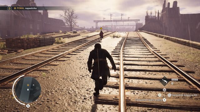 Po dbiegnięciu na tory szybko zepchnij z nich uciekiniera. - 03 - Zniesławienie | Wspomnienia Karola Darwina | Assassins Creed Syndicate - Assassins Creed: Syndicate - poradnik do gry