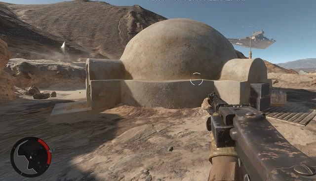 Budynek, w którym ukryty jest żeton - Pustkowia Jundlandii | Mapy Star Wars Battlefront - Star Wars: Battlefront - poradnik do gry