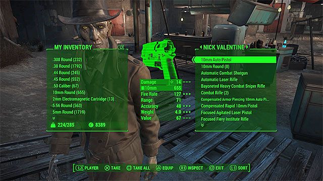 Ciężki sprzęt możesz przenosić do inwentarza towarzysza (jeśli jego limit udźwigu na to pozwala) - Ekwipunek i Pip-Boy | Eksploracja świata w Fallout 4 - Fallout 4 - poradnik do gry