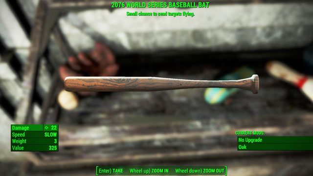 Typ: Kij bejsbolowy - Broń biała w Fallout 4 | Unikalne bronie - Fallout 4 - poradnik do gry