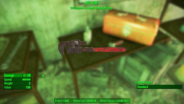 Typ: Klucz francuski - Broń biała w Fallout 4 | Unikalne bronie - Fallout 4 - poradnik do gry