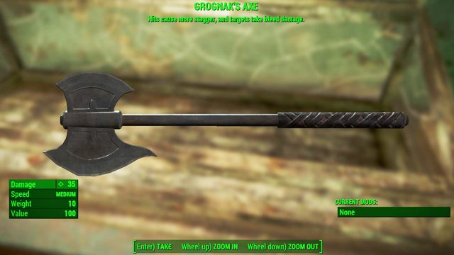 Typ: Topór - Broń biała w Fallout 4 | Unikalne bronie - Fallout 4 - poradnik do gry