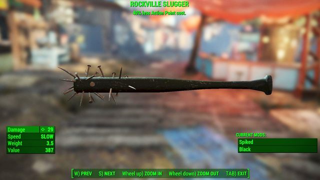 Typ: Kij bejsbolowy - Broń biała | Unikalne bronie - Fallout 4 - poradnik do gry
