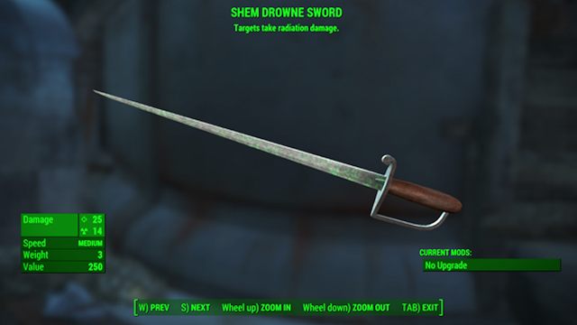 Typ: Miecz - Broń biała | Unikalne bronie - Fallout 4 - poradnik do gry