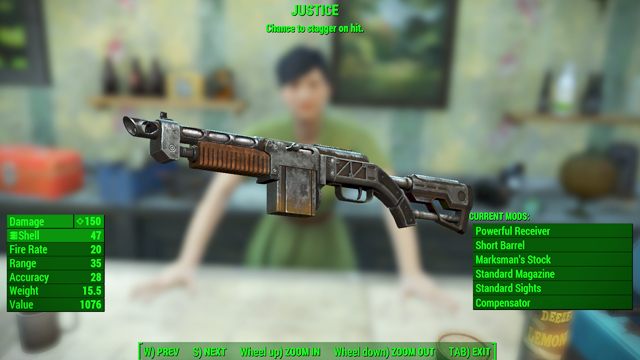 Typ: Strzelba bojowa - Broń palna - lekka w Fallout 4 | Unikalne bronie - Fallout 4 - poradnik do gry