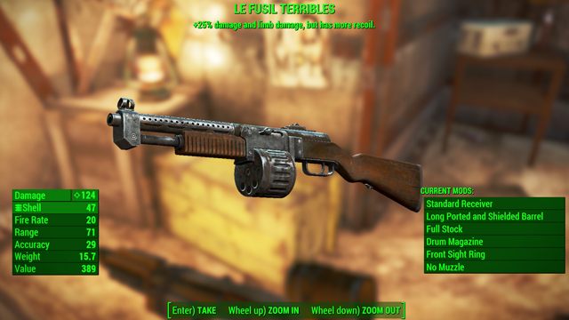 Typ: Strzelba bojowa - Broń palna - lekka w Fallout 4 | Unikalne bronie - Fallout 4 - poradnik do gry