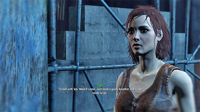 Cait jest wojowniczą kobietą, zarabiającą na życie dzięki staczaniu walk w klatkach - Fallout 4: Lista wszystkich towarzyszy - Fallout 4 - poradnik do gry