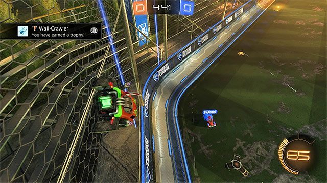 Jazda po ścianach jest bardzo prosta - unikaj jedynie sufitów i bramek - Rocket League: Poradnik trofeowy - Rocket League - poradnik do gry
