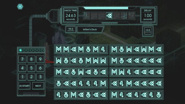 W górnej części zobaczysz elementy, które musza znaleźć się w danej sekwencji z przedstawionych poniżej - Hackowanie (Matrix) | Porady i wskazówki | Shadowrun Hong Kong - Shadowrun: Hong Kong - poradnik do gry