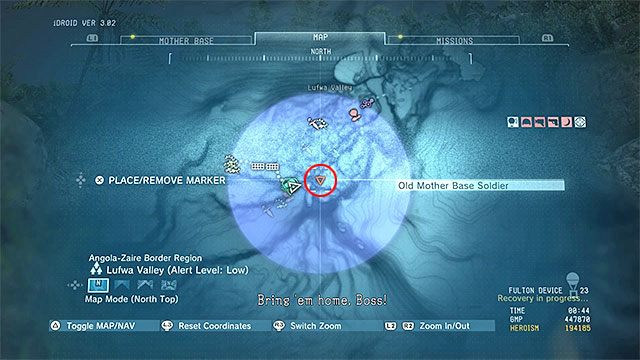 Opis: Do doliny Lufwa Valley najlepiej jest dotrzeć z południowego-zachodu - Opisy misji (Side-Ops) 51-60 | Poboczne misje | Solucja Metal Gear Solid V - Metal Gear Solid V: The Phantom Pain - poradnik do gry