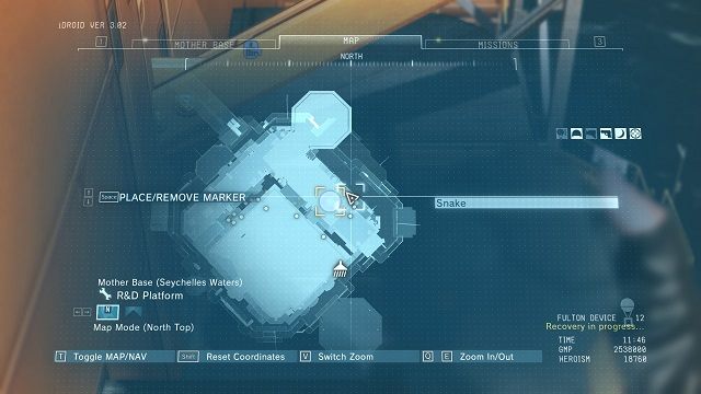Lokalizacja diamentu. - Diamenty w Bazie Matce (Mother Base) | Nieoszlifowane diamenty | MGS V - Metal Gear Solid V: The Phantom Pain - poradnik do gry