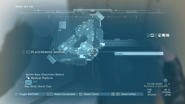 Lokalizacja diamentu. - Diamenty w Bazie Matce (Mother Base) | Nieoszlifowane diamenty | MGS V - Metal Gear Solid V: The Phantom Pain - poradnik do gry