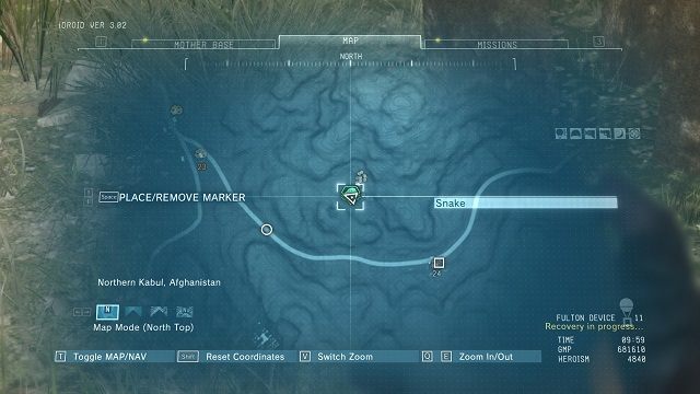 Lokalizacja diamentu. - Diamenty w twierdzy Spugmay Keep | Nieoszlifowane diamenty | MGS V - Metal Gear Solid V: The Phantom Pain - poradnik do gry