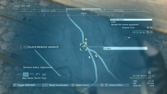 Lokalizacja diamentu. - Diamenty w wiosce Wialo Village | Nieoszlifowane diamenty | MGS V - Metal Gear Solid V: The Phantom Pain - poradnik do gry