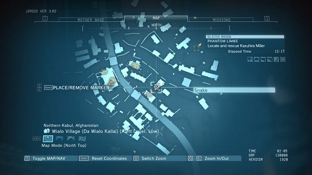 Lokalizacja diamentu. - Diamenty w wiosce Wialo Village | Nieoszlifowane diamenty | MGS V - Metal Gear Solid V: The Phantom Pain - poradnik do gry