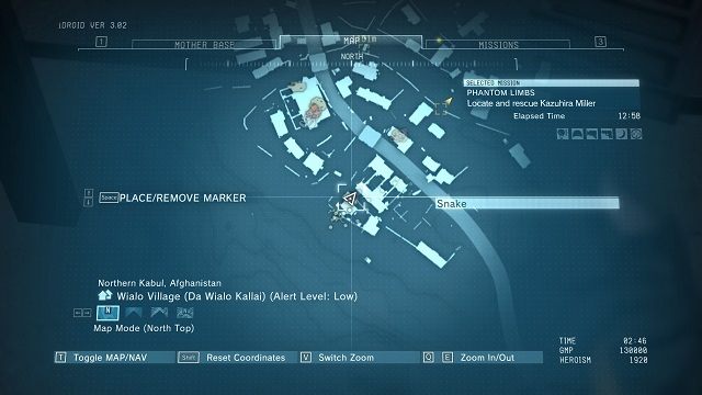 Lokalizacja diamentu. - Diamenty w wiosce Wialo Village | Nieoszlifowane diamenty | MGS V - Metal Gear Solid V: The Phantom Pain - poradnik do gry