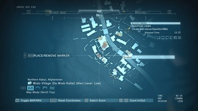 Lokalizacja diamentu. - Diamenty w wiosce Wialo Village | Nieoszlifowane diamenty | MGS V - Metal Gear Solid V: The Phantom Pain - poradnik do gry