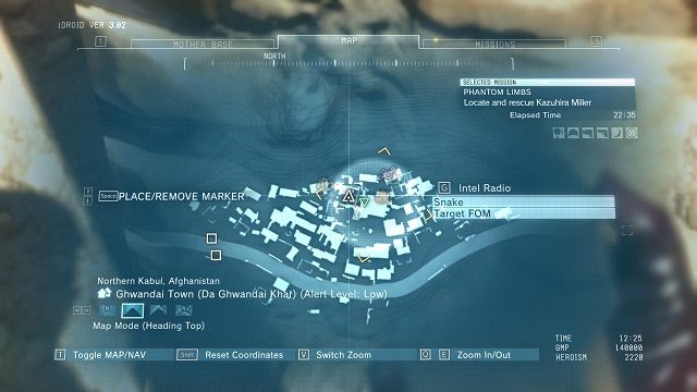 Lokalizacja diamentu. - Diamenty w miasteczku Ghwandai Town | Nieoszlifowane diamenty | MGS V - Metal Gear Solid V: The Phantom Pain - poradnik do gry