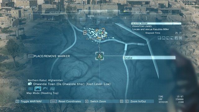 Lokalizacja diamentu. - Diamenty w miasteczku Ghwandai Town | Nieoszlifowane diamenty | MGS V - Metal Gear Solid V: The Phantom Pain - poradnik do gry