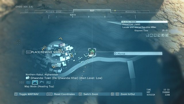 Lokalizacja diamentu. - Diamenty w miasteczku Ghwandai Town | Nieoszlifowane diamenty | MGS V - Metal Gear Solid V: The Phantom Pain - poradnik do gry