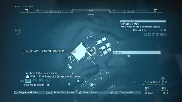 Lokalizacja diamentu. - Diamenty w koszarach Wakh Sind Barracks | Nieoszlifowane diamenty | MGS V - Metal Gear Solid V: The Phantom Pain - poradnik do gry