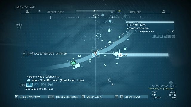 Lokalizacja diamentu. - Diamenty w koszarach Wakh Sind Barracks | Nieoszlifowane diamenty | MGS V - Metal Gear Solid V: The Phantom Pain - poradnik do gry