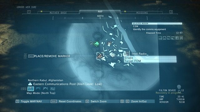 Lokalizacja diamentu. - Diamenty w bazie Eastern Communications Post | Nieoszlifowane diamenty | MGS V - Metal Gear Solid V: The Phantom Pain - poradnik do gry