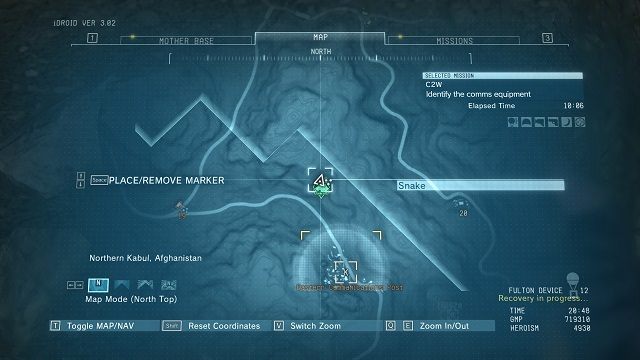 Lokalizacja diamentu. - Diamenty w bazie Eastern Communications Post | Nieoszlifowane diamenty | MGS V - Metal Gear Solid V: The Phantom Pain - poradnik do gry