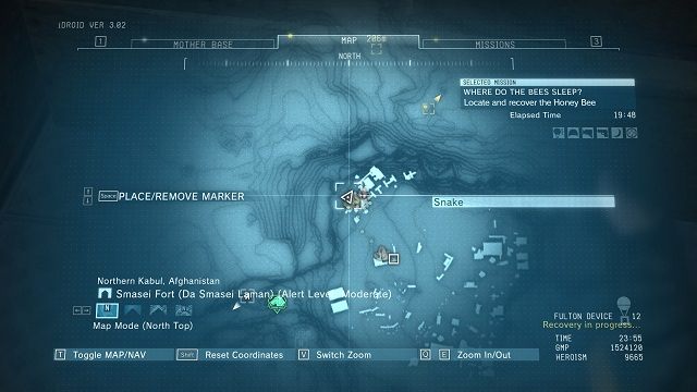 Lokalizacja diamentu. - Diamenty w ruinach Smasei Fort | Nieoszlifowane diamenty | MGS V - Metal Gear Solid V: The Phantom Pain - poradnik do gry