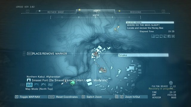 Lokalizacja diamentów. - Diamenty w ruinach Smasei Fort | Nieoszlifowane diamenty | MGS V - Metal Gear Solid V: The Phantom Pain - poradnik do gry