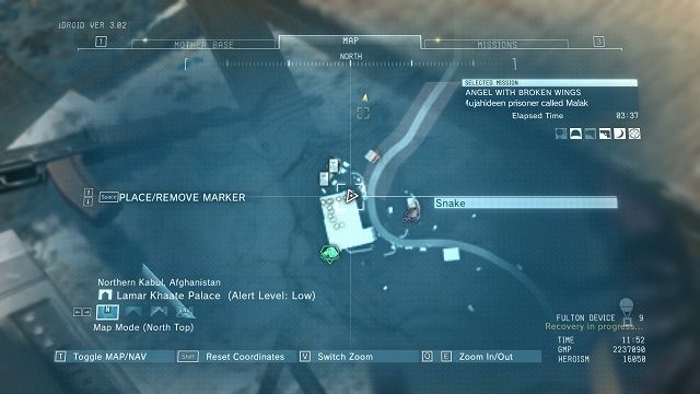 Lokalizacja diamentu. - Diamenty w ruinach Lamar Khaate Palace | Nieoszlifowane diamenty | MGS V - Metal Gear Solid V: The Phantom Pain - poradnik do gry