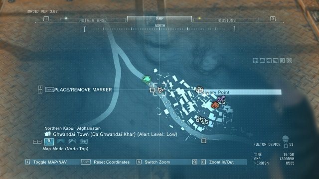 Lokalizacja punktu. - Punkty transportowe w Afganistanie | Punkty transportowe | MGS V - Metal Gear Solid V: The Phantom Pain - poradnik do gry