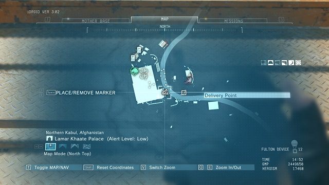 Lokalizacja punktu. - Punkty transportowe w Afganistanie | Punkty transportowe | MGS V - Metal Gear Solid V: The Phantom Pain - poradnik do gry