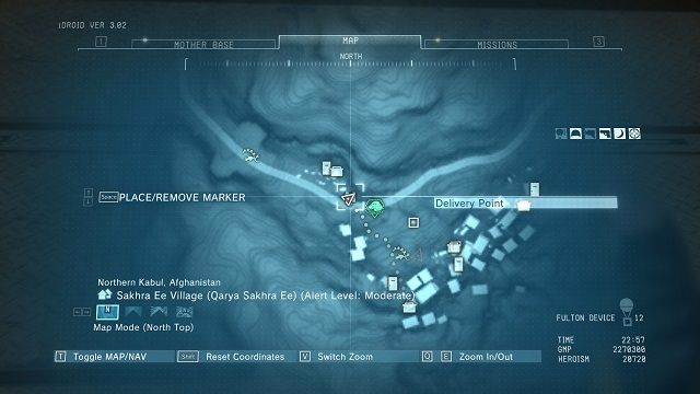 Lokalizacja punktu. - Punkty transportowe w Afganistanie | Punkty transportowe | MGS V - Metal Gear Solid V: The Phantom Pain - poradnik do gry