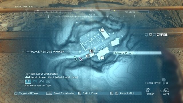 Lokalizacja punktu. - Punkty transportowe w Afganistanie | Punkty transportowe | MGS V - Metal Gear Solid V: The Phantom Pain - poradnik do gry