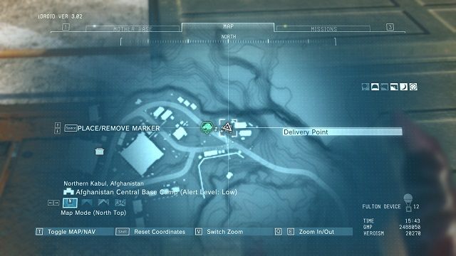 Lokalizacja punktu. - Punkty transportowe w Afganistanie | Punkty transportowe | MGS V - Metal Gear Solid V: The Phantom Pain - poradnik do gry