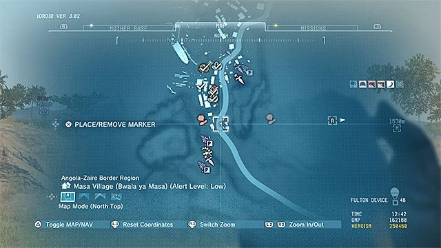 Lokalizacja punktu. - Punkty transportowe w Afryce | Punkty transportowe | MGS V - Metal Gear Solid V: The Phantom Pain - poradnik do gry