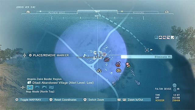 Lokalizacja punktu. - Punkty transportowe w Afryce | Punkty transportowe | MGS V - Metal Gear Solid V: The Phantom Pain - poradnik do gry