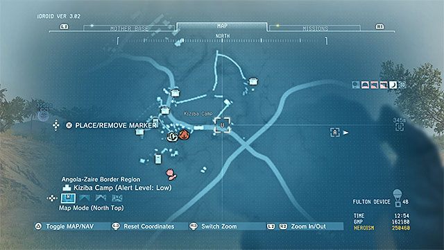 Lokalizacja punktu. - Punkty transportowe w Afryce | Punkty transportowe | MGS V - Metal Gear Solid V: The Phantom Pain - poradnik do gry